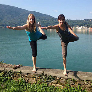 Yoga am Luganersee